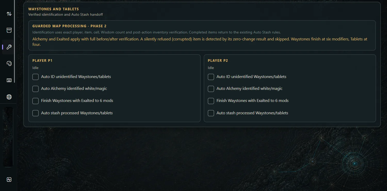 Guarded Auto Craft in the current Findigo interface